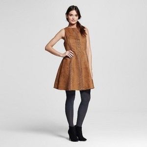 Tan suede like dress (NWT)
